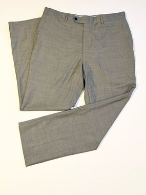 Tommy Hilfiger Wool Dress Pants Mens 36x32 Gray Straight